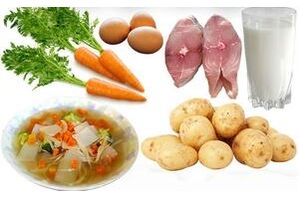 Food for people with gastritis